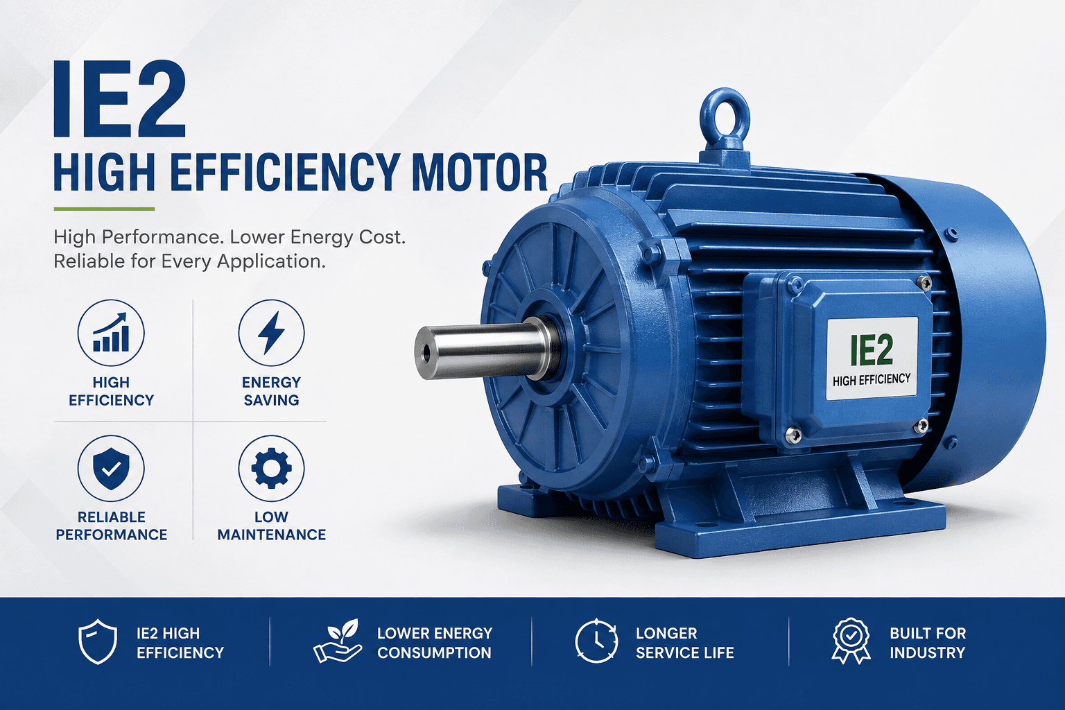 IE2 High Efficiency Three Phase Induction Motor